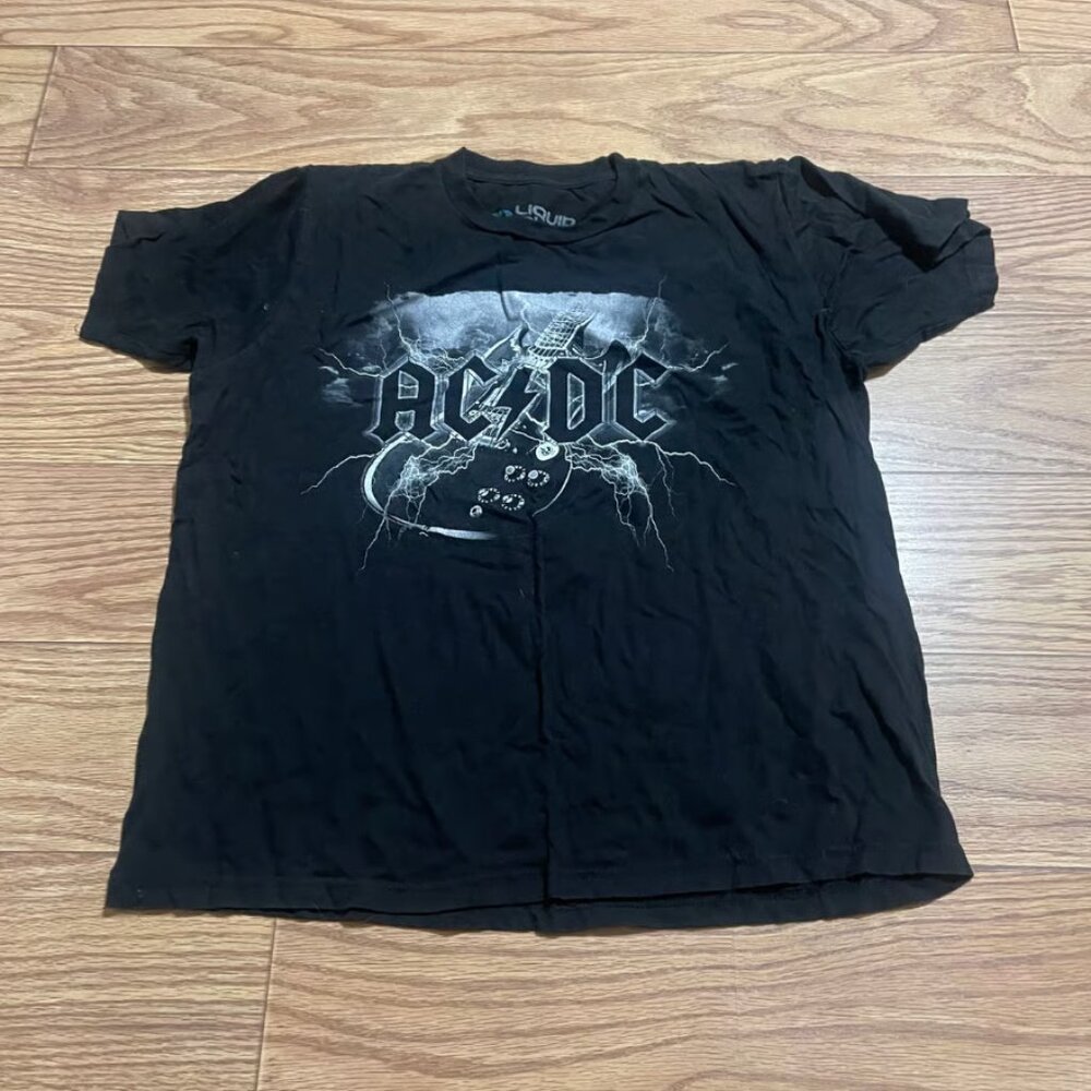 Vintage AC/DC Lightning Guitar T-shirt
